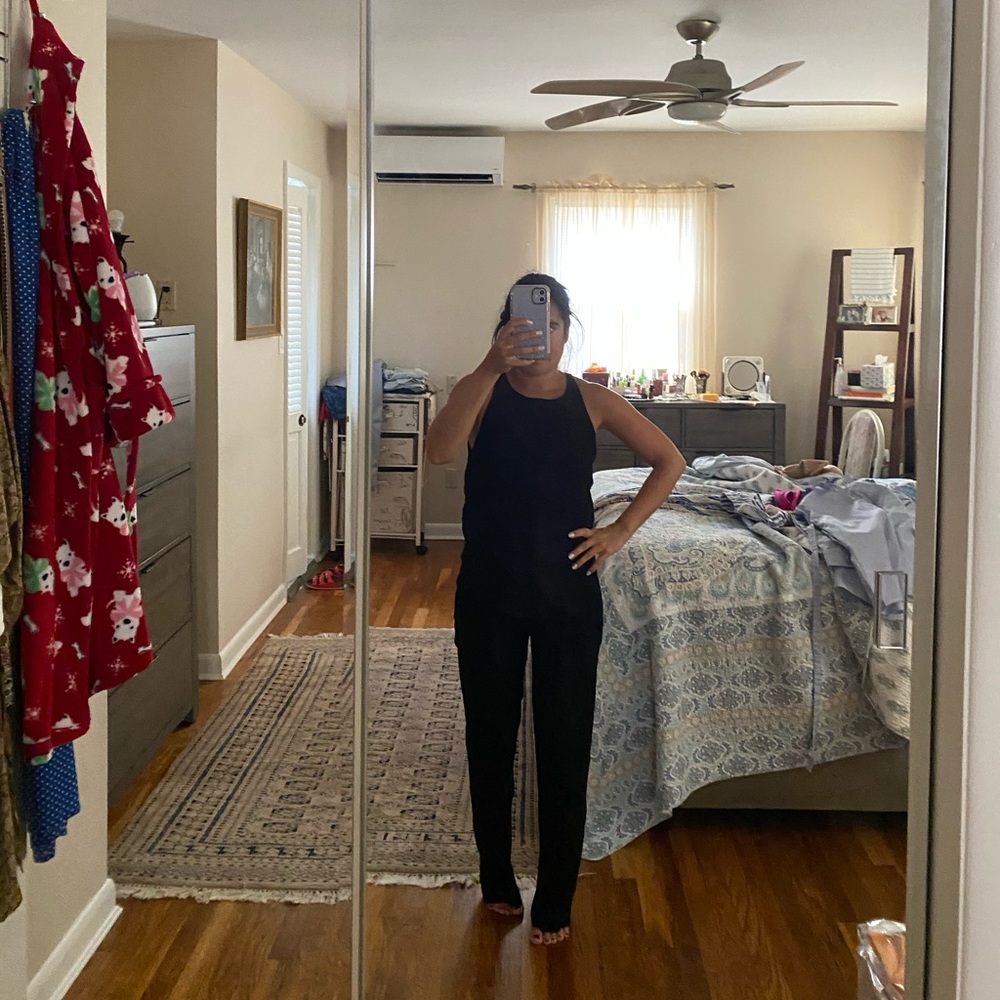Black ALC Backless jumpsuit